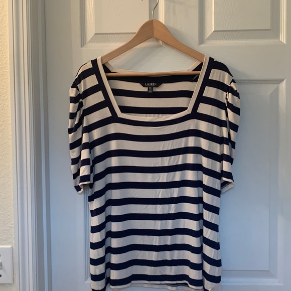 Lauren Ralph Lauren Puffed-sleeve Stretch-infused Jersey with Square Neck - Picture 3 of 9